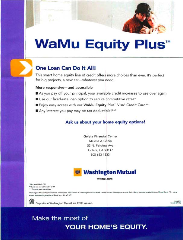 WaMu solicitation 1